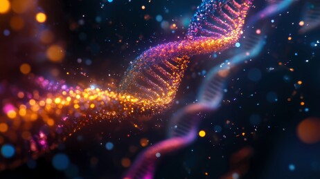 三维双螺旋DNA结构和基因序列