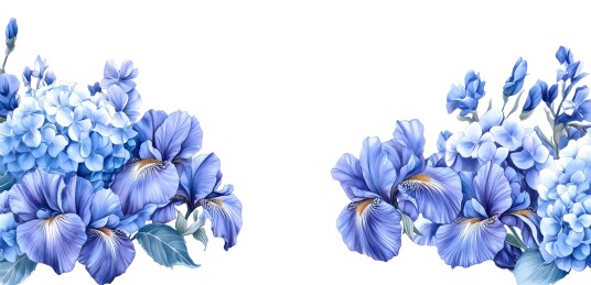 白色背景的热带花朵