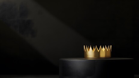 黄金皇冠的三维渲染场景设计