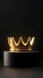 黄金皇冠的三维渲染场景设计