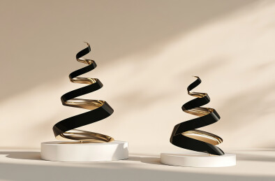 白色背景下桌子上的字母特写镜头