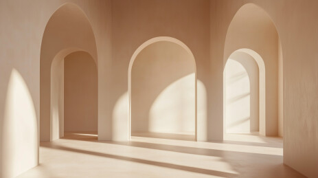 极简主义白色建筑