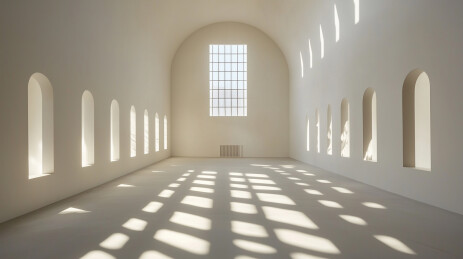 极简主义白色建筑