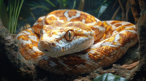 自然中唯美的蛇