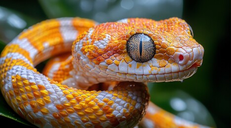 自然中唯美的蛇