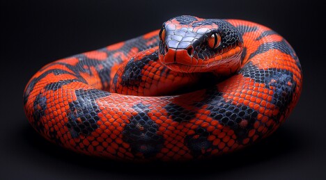 自然中唯美的蛇