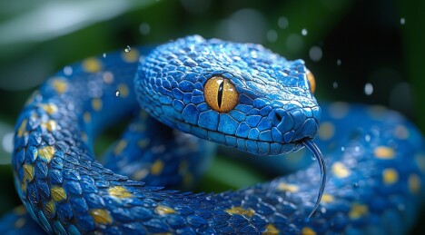 自然中唯美的蛇