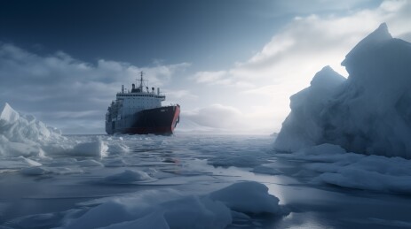 北极破冰科考船