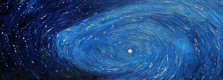 夜空中星星的低角度观察