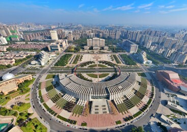 新乡人民广场航拍