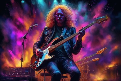 摇滚吉他手主题