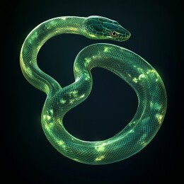 灵动缠绕的蛇之生态壁纸与插画艺术