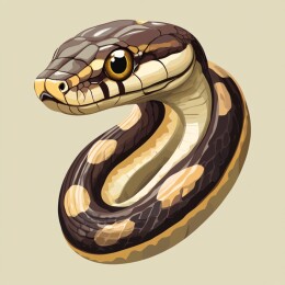 灵动缠绕的蛇之生态壁纸与插画艺术