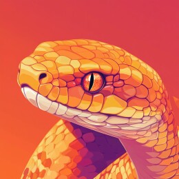 灵动缠绕的蛇之生态壁纸与插画艺术