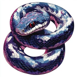 灵动缠绕的蛇之生态壁纸与插画艺术