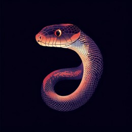 灵动缠绕的蛇之生态壁纸与插画艺术