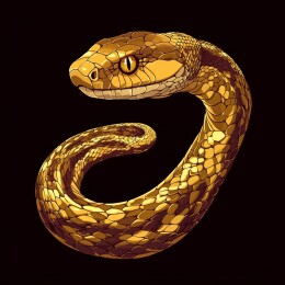灵动缠绕的蛇之生态壁纸与插画艺术
