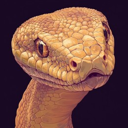 灵动缠绕的蛇之生态壁纸与插画艺术