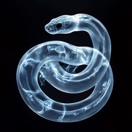 灵动缠绕的蛇之生态壁纸与插画艺术