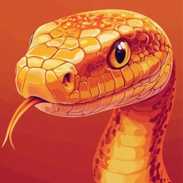 灵动缠绕的蛇之生态壁纸与插画艺术