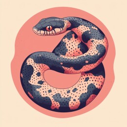 灵动缠绕的蛇之生态壁纸与插画艺术