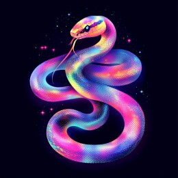 灵动缠绕的蛇之生态壁纸与插画艺术