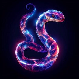 灵动缠绕的蛇之生态壁纸与插画艺术