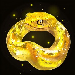 灵动缠绕的蛇之生态壁纸与插画艺术