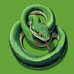 灵动缠绕的蛇之生态壁纸与插画艺术