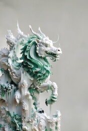上古神话动物三维雕像