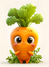 3D卡通葫萝卜角色