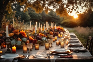 户外婚礼晚宴布置主题