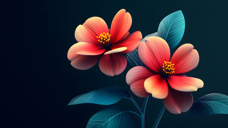 3d可爱花朵