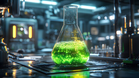 生物医疗科学实验室玻璃锥形烧杯插图