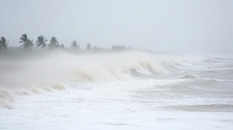 海浪汹涌的海面