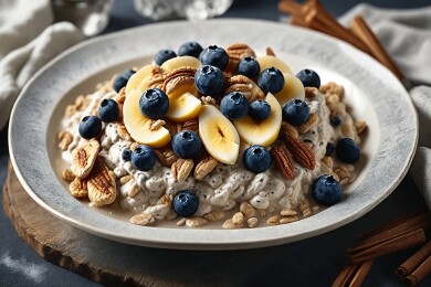 美味燕麦早餐主题