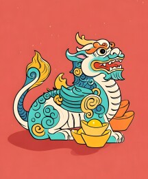 貔貅插画