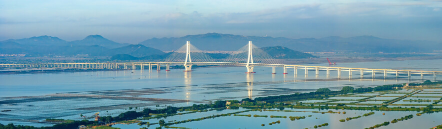 中国广东省汕头市牛田洋特大桥