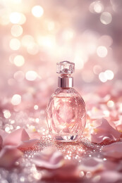 粉色浪漫瓶装香水
