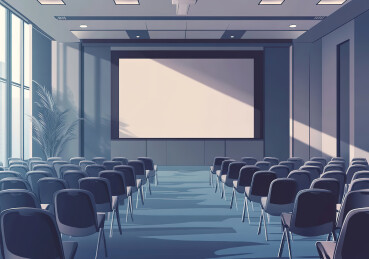 剧院里的空椅子