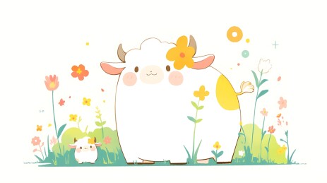 可爱牛年生肖