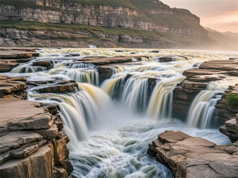 汹涌澎湃的河水