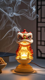 舞狮造型的香薰装饰物
