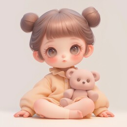 可爱立体3d玩偶娃娃女孩IP盲盒