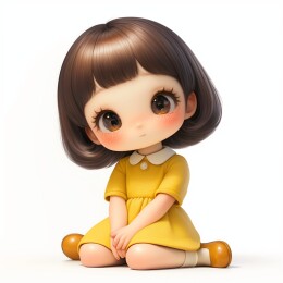 可爱立体3d玩偶娃娃女孩IP盲盒