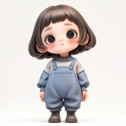 可爱立体3d玩偶娃娃女孩IP盲盒