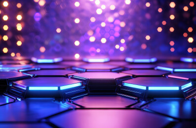 照明设备的低角度视图