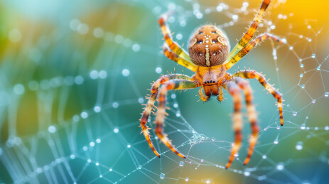 蛛网上一只大蜘蛛