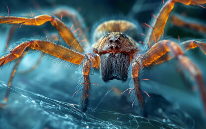 蛛网上一只大蜘蛛