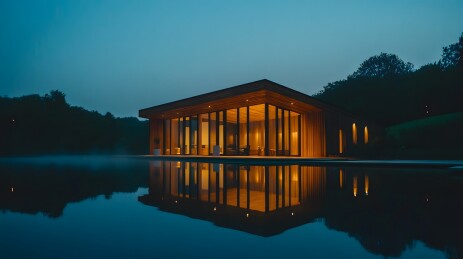 宁静祥和的温泉度假屋